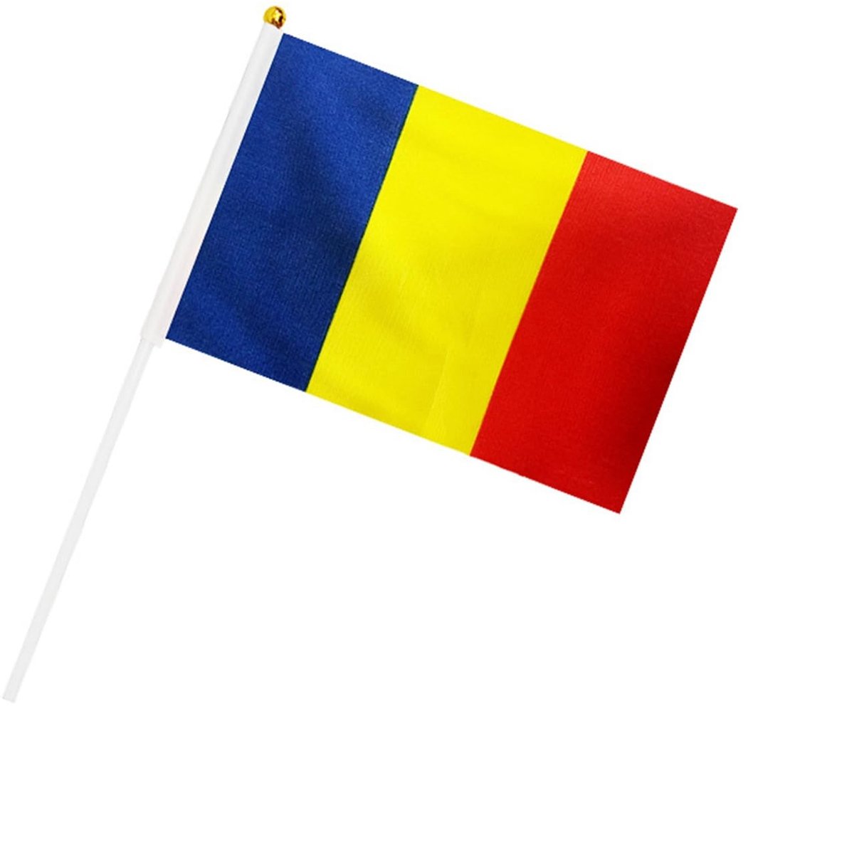 Dailygoods- Handvlag Dubbelzijdig 21 x 14 cm - 30 Stuks - Polyester - Waterdicht - Geschikt voor Buitenshuis - Ideaal voor EM 2024 - Vlag