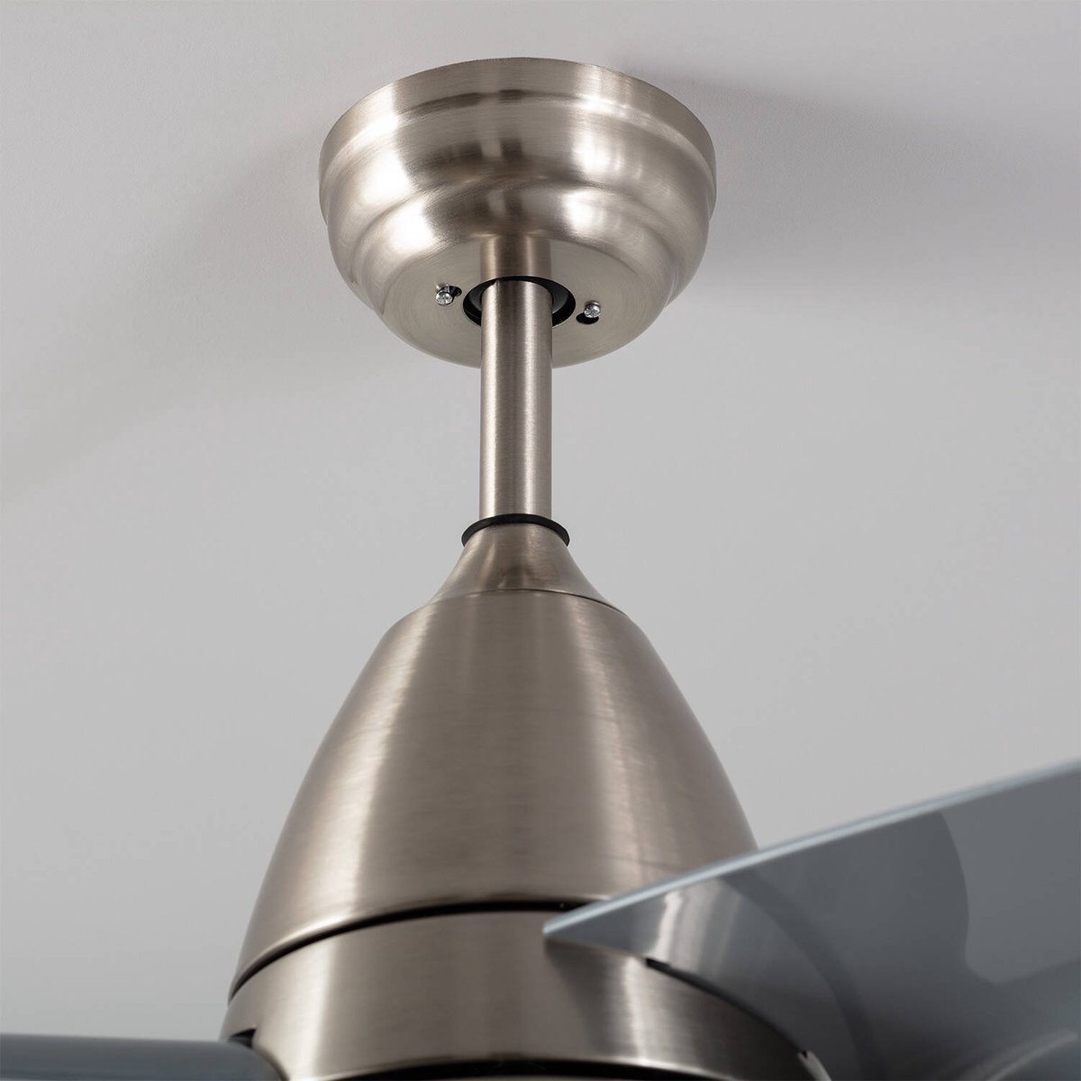 Fantiluxe - Holmstrom - Plafondventilator met verlichting - Zilver - Ø91cm - Afstandsbediening - Met lamp - Plafond ventilator - Slaapkamer thumbnail 6