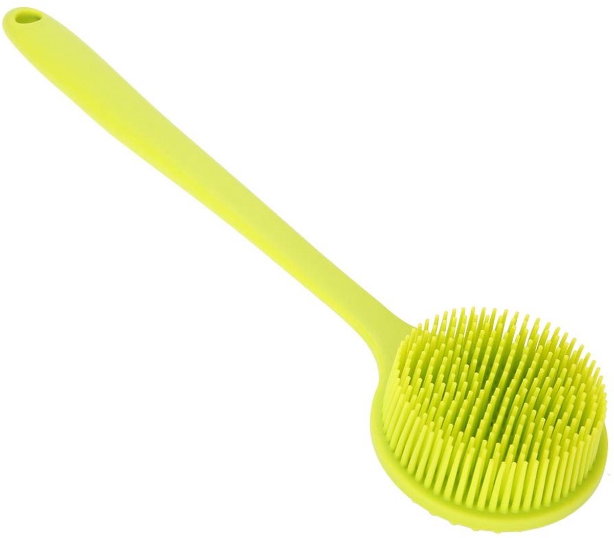 Dailygoods- Doucheborstel Zachte Siliconen - Lichaamsborstel - Rugborstel - Exfoliërende Borstel - Ergonomisch Ontwerp - 24 x 24 cm