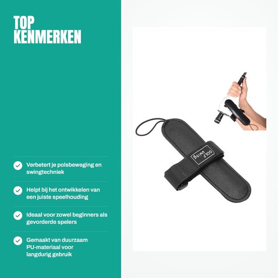 Dailygoods- Golfpolsband Golf Swing Training - Golftrainingsmateriaal - Golfgadgets - Polsbeweging Correctie - Geschikt voor Beginners - PU/Vezelplaat Materiaal - Golftraining van Dailygoods — afbeelding 4