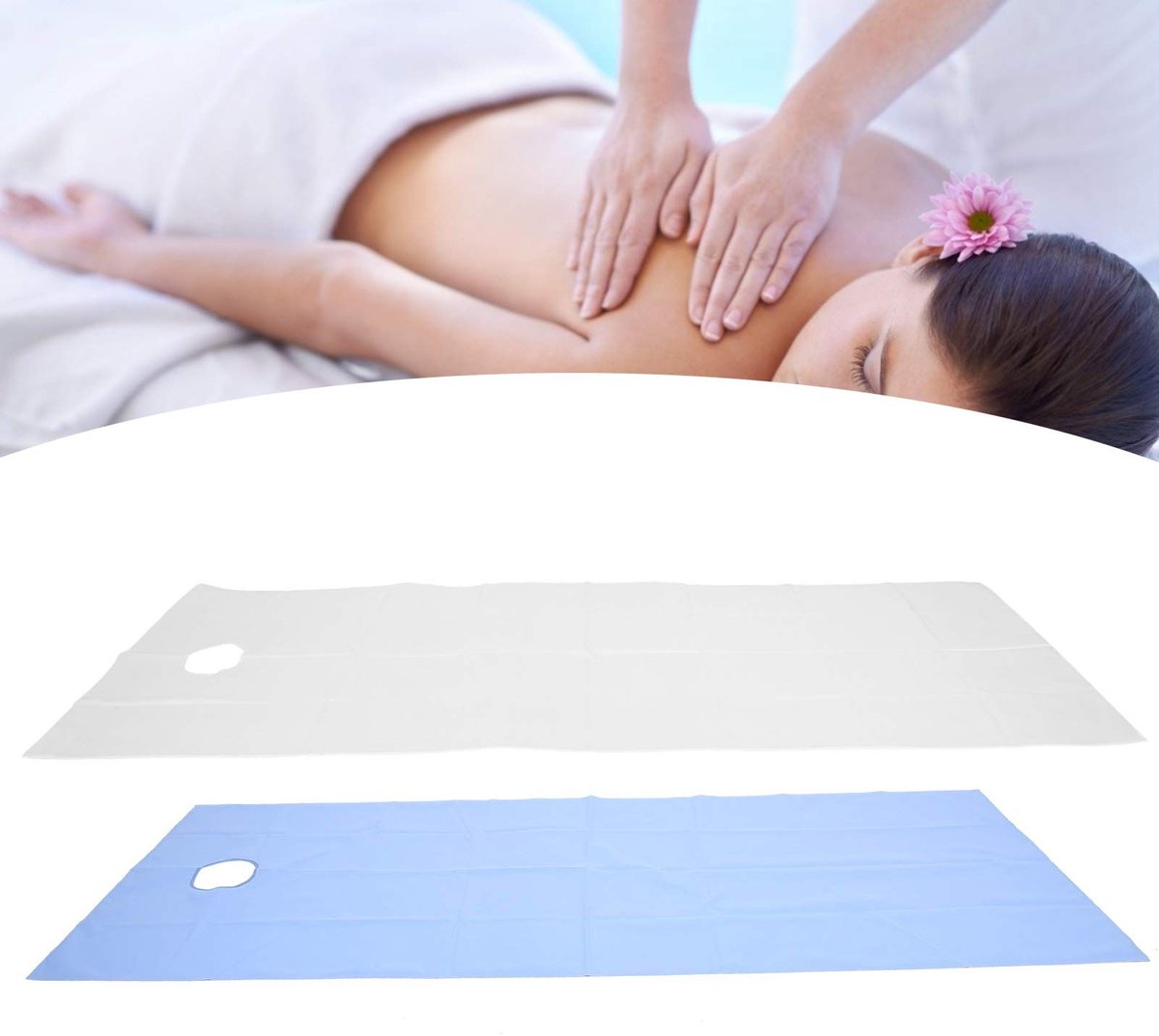 Dailygoods- Massagelakens 2 Stuks - Waterdicht - Oliebestendig - Polyester - Bedbankhoes - Cosmetische Lakenhoes - Massagetafelhoes