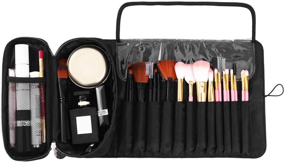 Dailygoods- Cosmetische Organizer Waterafstotend - Opvouwbaar - Make-up Tasje - Make-up Tas met Vakken - Stofdicht - Unieke Combinatie - Make-uptas