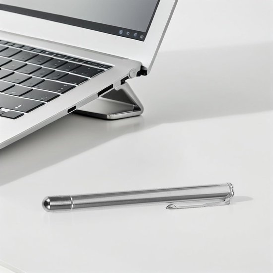 Telescopische Vingeraanwijzer - Aanwijs Vinger Stok - Klas Presentaties - Met Veilige Clip - 50 cm - Zilver — afbeelding 4