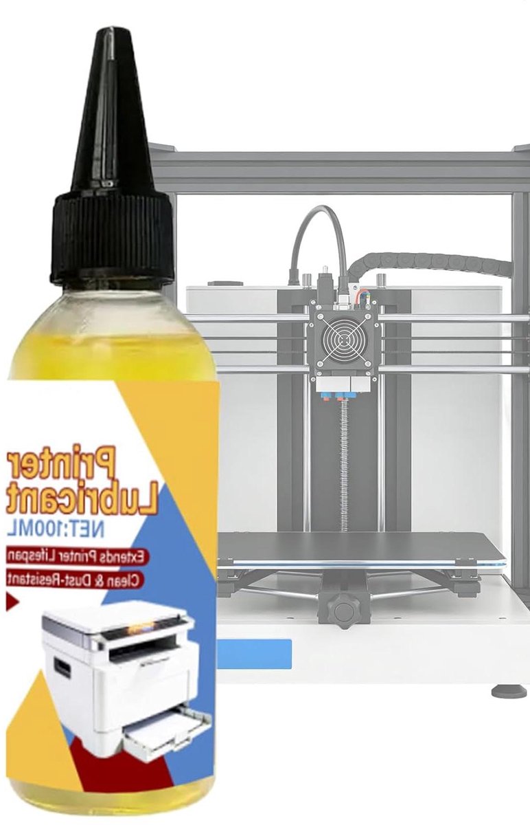 Printer Smeermiddel - Machine Vet - Mechanismen Smeren - Geluidsreducerend - 100 ml - Wit