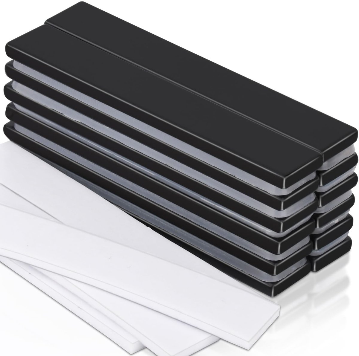 Dailygoods- Neodymium Magneten Extra Sterk - Rechthoekige Magneten - Dubbelzijdig Lijm - Magneten voor Koelkast - Magneten voor Magneetbord - 12 Stuks