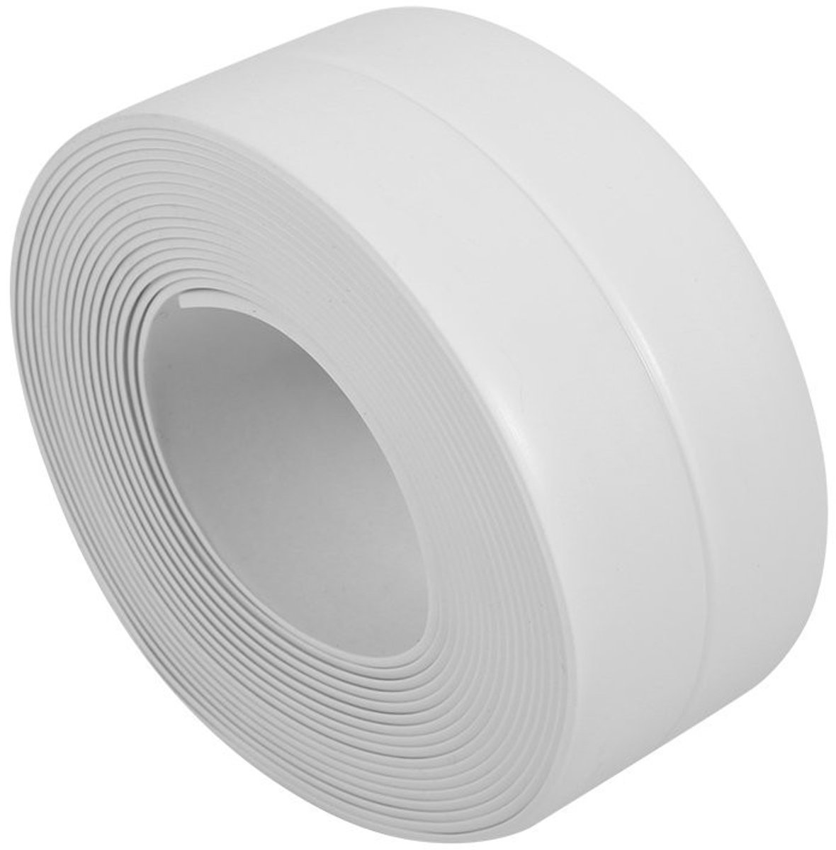 Dailygoods- Wandafdichtstrip Hoogwaardige PVC - Afdichtstrip Douchedeur - Afdichtstrip Fornuis - Waterdicht - Antislip - Vouwbaar 38mm x 3.2M