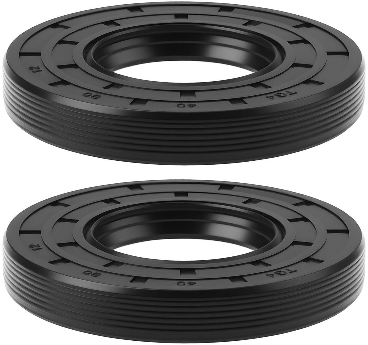 Dailygoods- Oliekeerring 40x80x12mm - Dubbele Lip - NBR Rubber - Stof Seal - Versterkt met Kousenbandlente - Geschikt voor Motoren en Machines - Afdichting