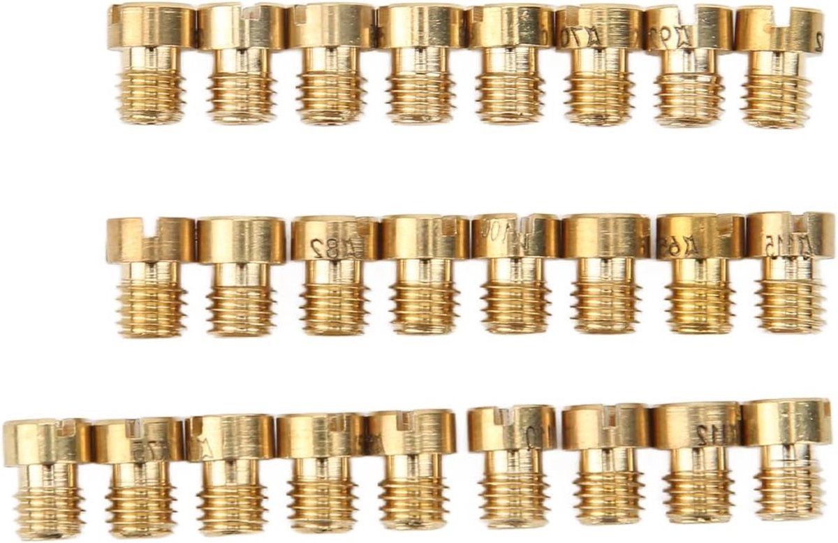 Hoofdsproeier Set - Carburateur Jets - Motoronderhoud - Compleet Maatbereik - 25 Stuks - Metaal