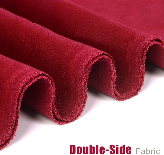 Biljartlaken Pooltafel - Poollaken Vilt - Biljart Spelen - Worsted Blend Materiaal - 7 8 9 Voet - Rood — afbeelding 5