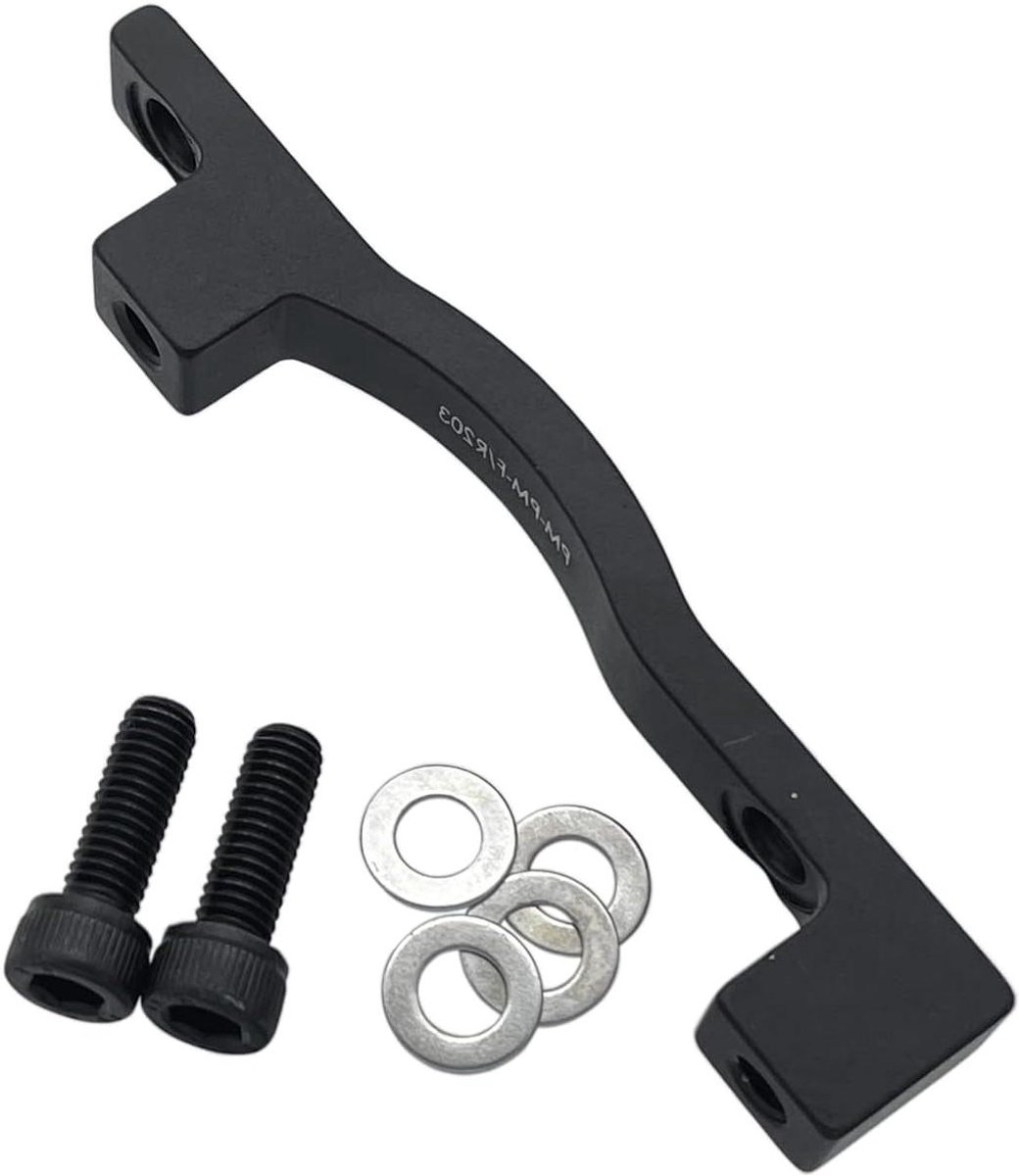 Schijfrem Adapter - Rembevestiging Mount - Fiets Onderhoud - Voor 203mm Rotor - 40mm PM - Zwart