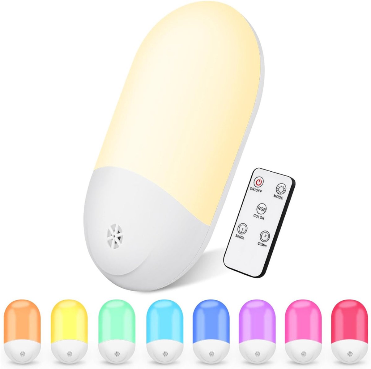 NBAP® Stopcontact Lampje - Stekkerla - Wit