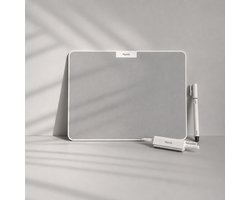 Paperly Studio schrijfbord zonder inkt - 15 inch laptopformaat - herbruikbaar en uitwisbaar whiteboard voor bureau, notities, schetsen en plannen