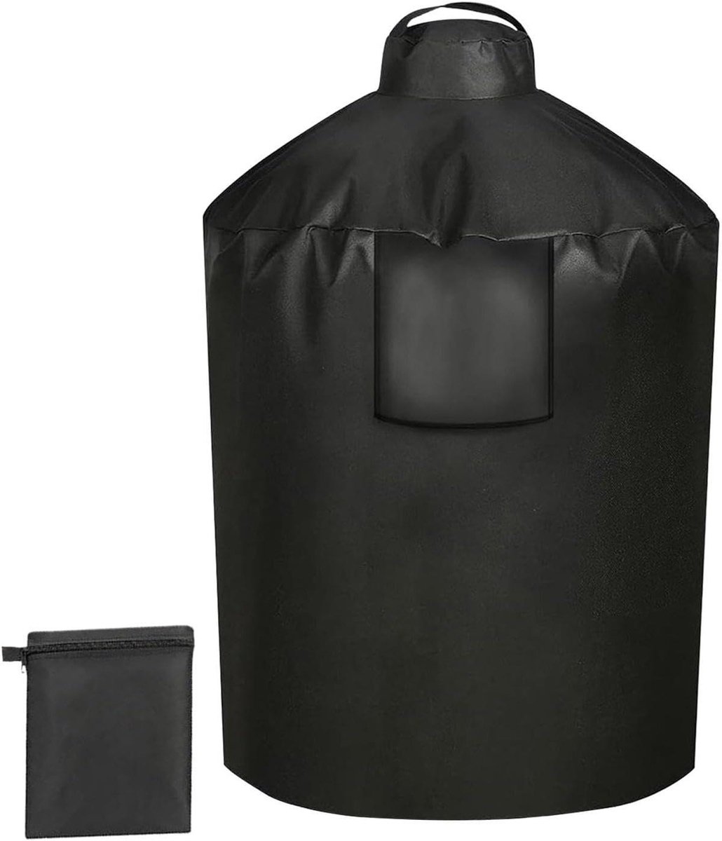Barbecuehoes - Grillafdekking - Buiten Beschermen - Verstelbaar Winddicht - 90 x 122 cm - Zwart