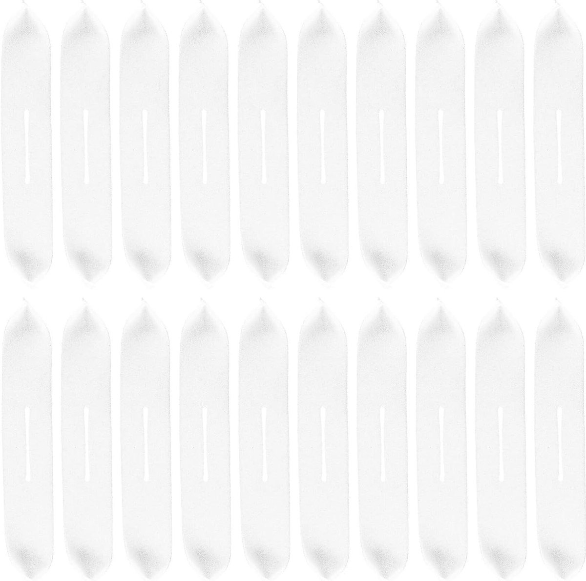 Kleerhangerhoezen - Antislip hoezen - Kleding beschermen - Zacht en licht - 20 stuks - Wit