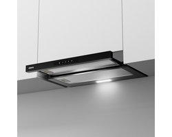 CIARRA VM6909AB - Vlakscherm inbouwafzuigkap 60cm Onderbouwafzuigkap A+ 606 m³/u - SensorTouch Bediening - Recirculatie met Koolstoffilter & Luchtafvoer - Zwart