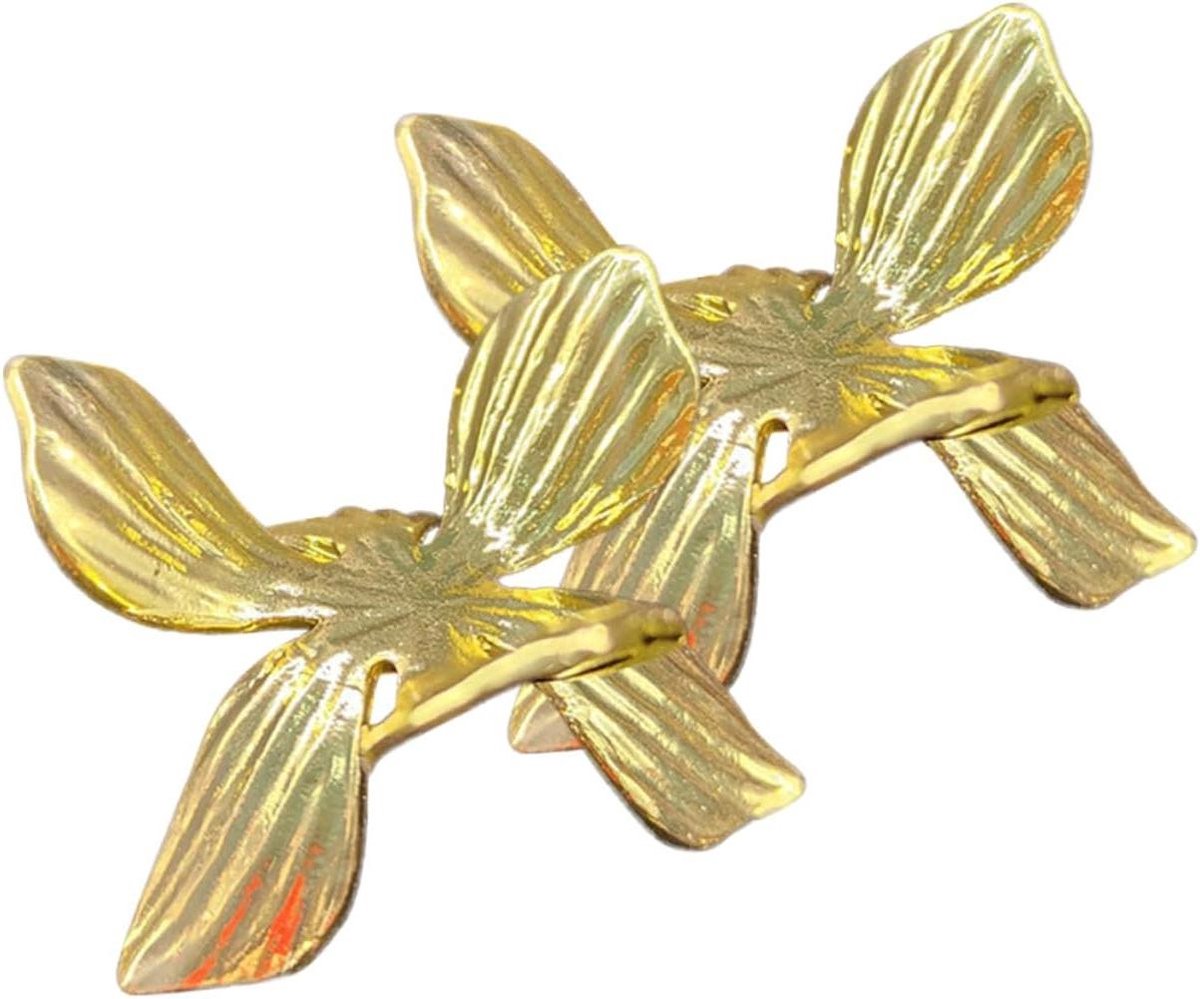 Glazen Bol Standaard - Metalen Houder - Decoratief Display - Bladervorm Ontwerp - 8 Stuks - Goud