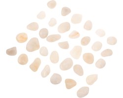 Decoratief Grind - Aquarium Stenen - Aquarium Decoratie - Niet-vervuilend Materiaal - 500 Gram - Wit