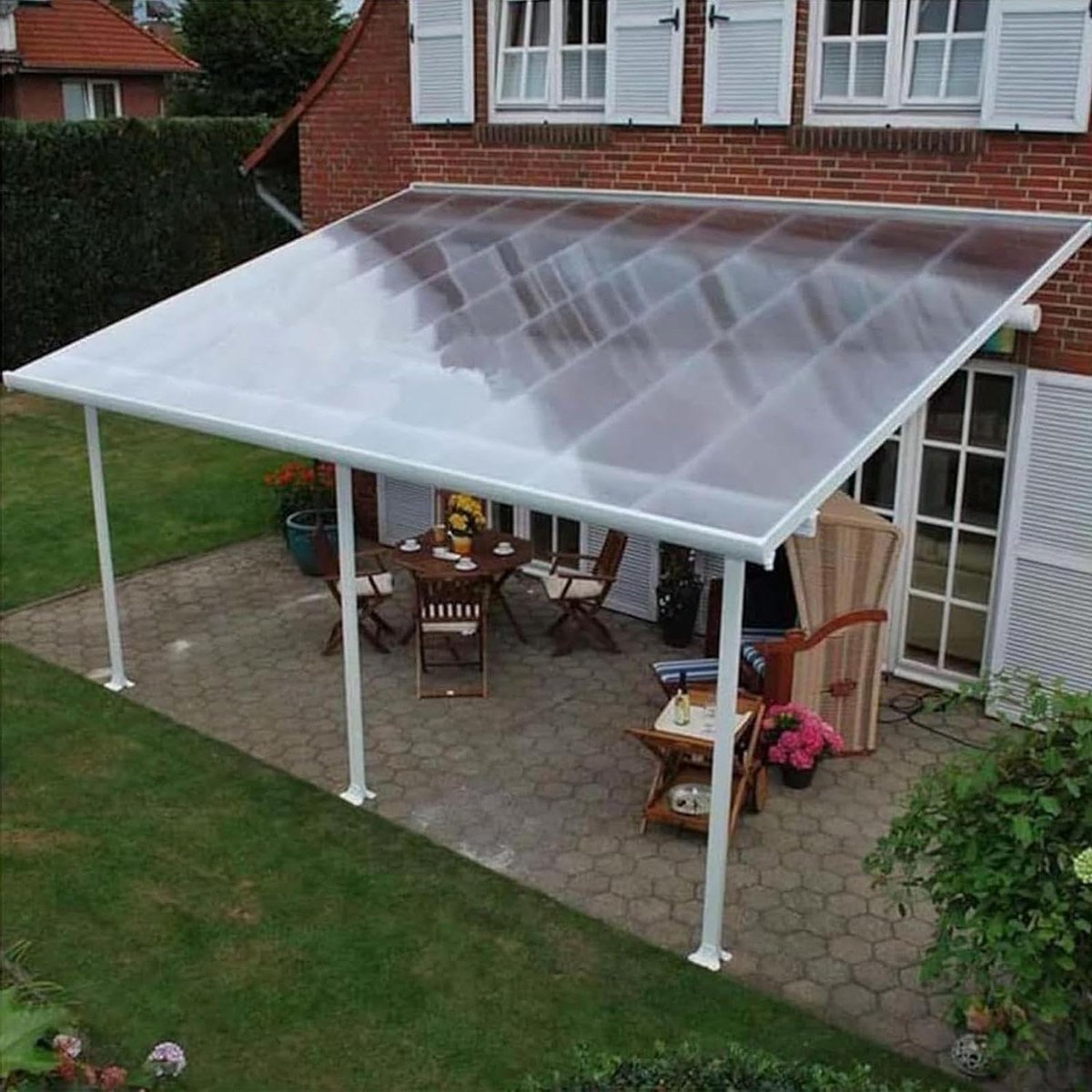 Dakplaat - Glasvezel paneel - Serre bekleden - Schokbestendig materiaal - 1.56x8 meter - T