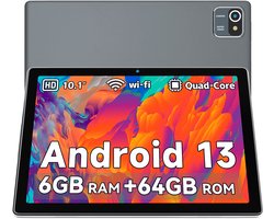 Hotlight MB1001 - Android 13 Tablet - 10.1 inch - 6(3+3)GB RAM/64GB ROM– 5000mAh - Grijs