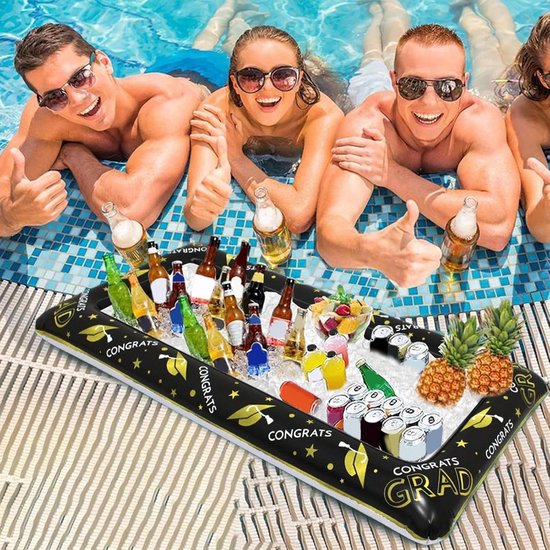 Opblaasbare Bar - Koeler Buffet - Buitenfeesten - Draagbaar Opvouwbaar - 129x64x14cm - Meerdere Kleuren — afbeelding 4
