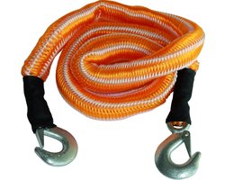 Sleepkabel Auto - Sleeptouw - Voertuigen Verplaatsen - Super Stretch - 400 cm - Oranje