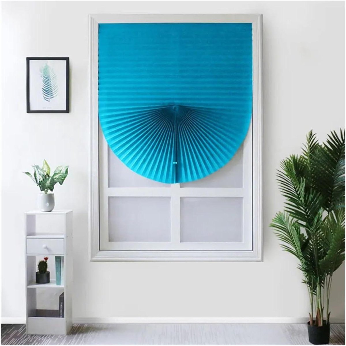 Plissé Gordijn - Zelfklevend Raambekleding - Privacy Creëren - Montage Zonder Boren - 60 x