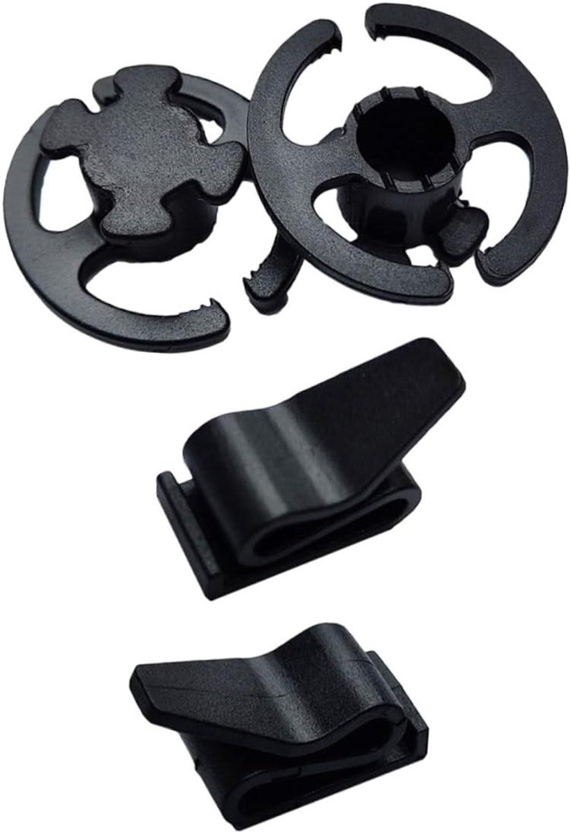 Masker Haken - Helm Clips - Comfortabel Dragen - Verlicht Oorpijn - 2 Paren - Zwart