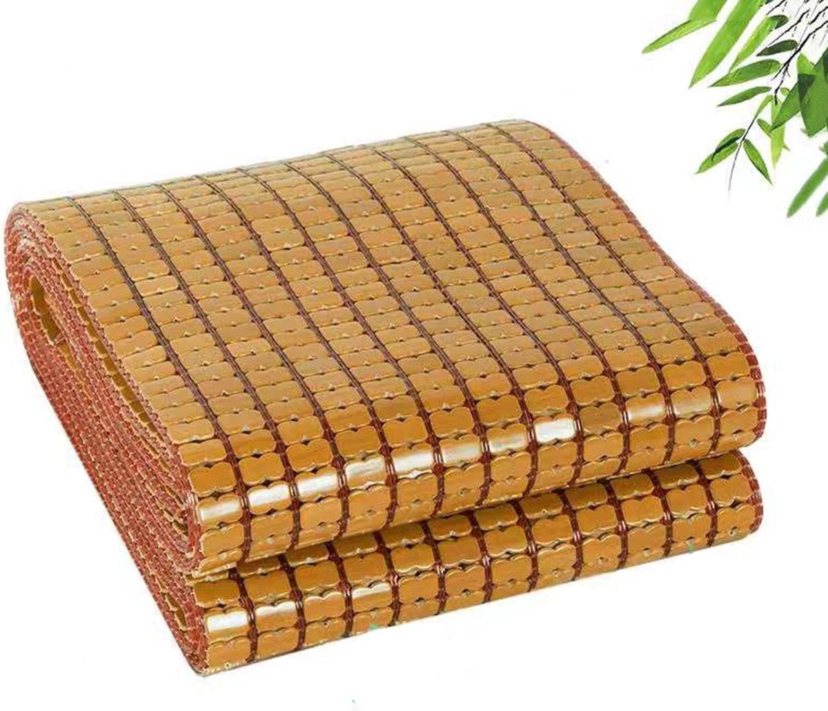 Bamboe Slaapmat - Koelmat Zomer - Zomers Slapen - Ademend Natuurlijk Materiaal - 80 x 210 cm - Natuurlijk