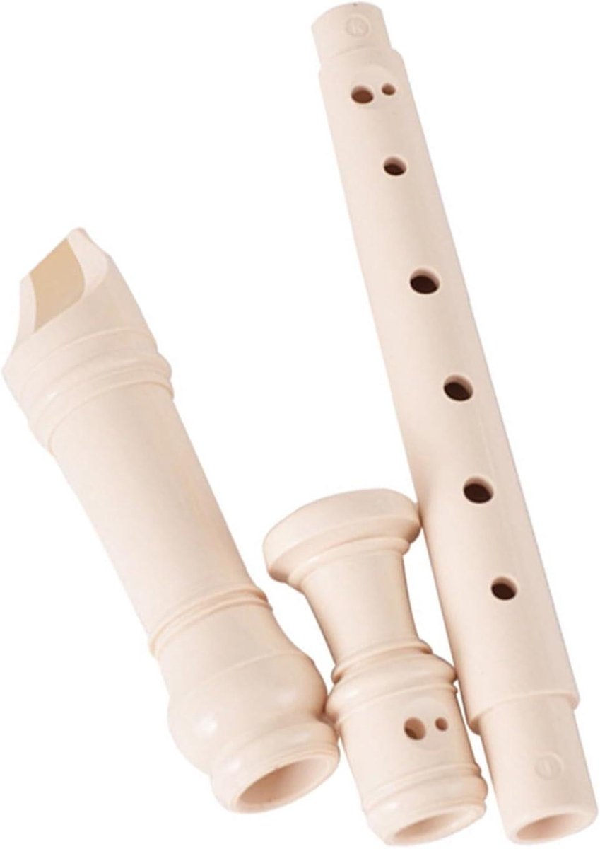 Blokfluit beginners - Houtblazer instrument - Muziek leren spelen - 8 gaten - 36 cm - Houtkleur