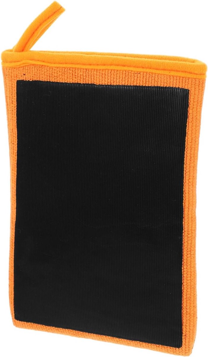 Reinigingshandschoen Auto - Klei Mitt - Lak Reinigen - Krasvrij Resultaat - 15.5x15.5cm - Oranje