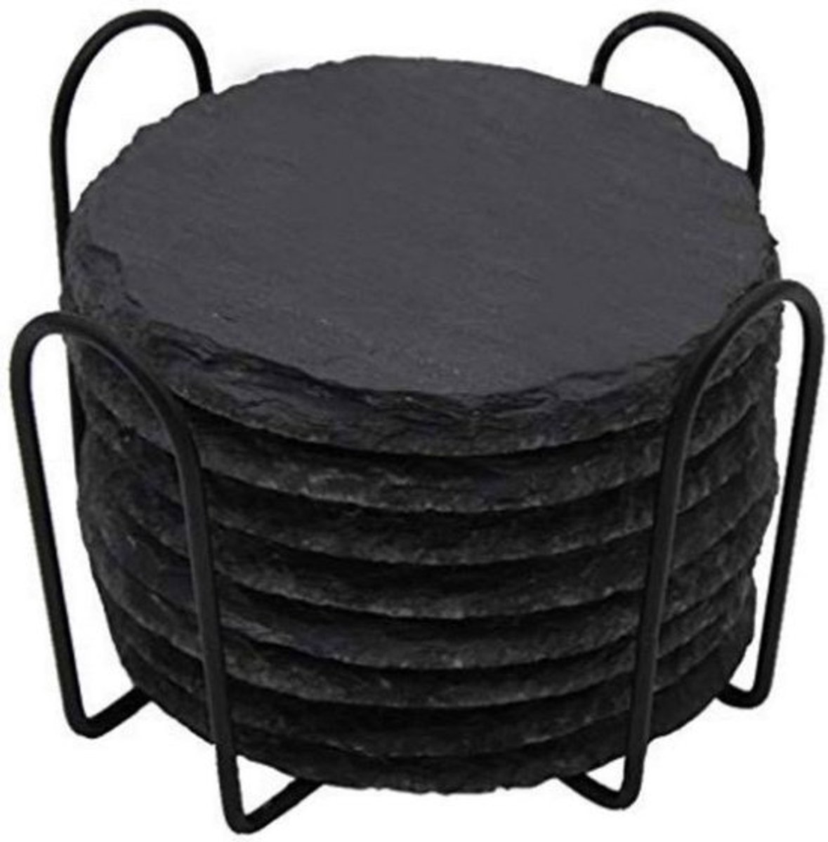 1 set 8 stuks ronde leistenen onderzetters
