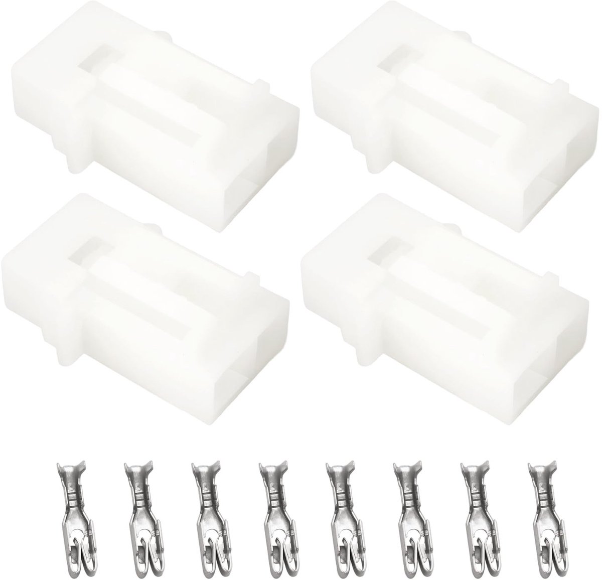 Dailygoods - Set van 4 Auto Inline Mini Blade Zekeringhouders met Terminals