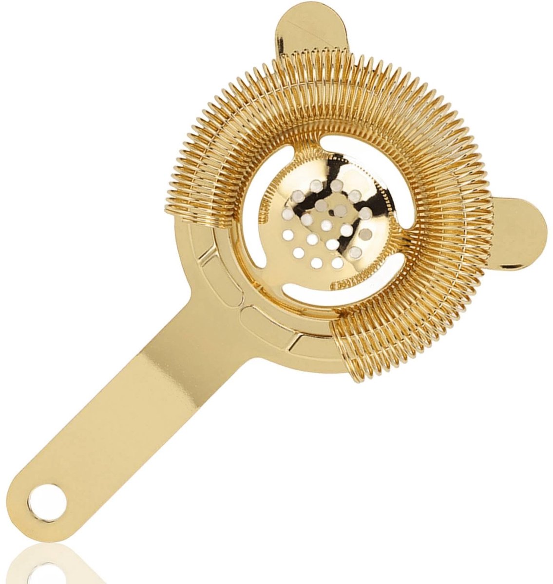 Dailygoods - Dailygoody - Cocktailzeef - Roestvrijstalen Barzeef - Perfect voor Barman - Gouden - Filterhulpmiddel - Ideaal voor Cocktails - Geschikt voor Thuisbar...