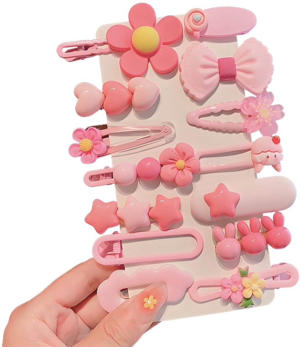 Dailygoods - Set van 14 Haarclips voor Meisjes, Schattige Haaraccessoires