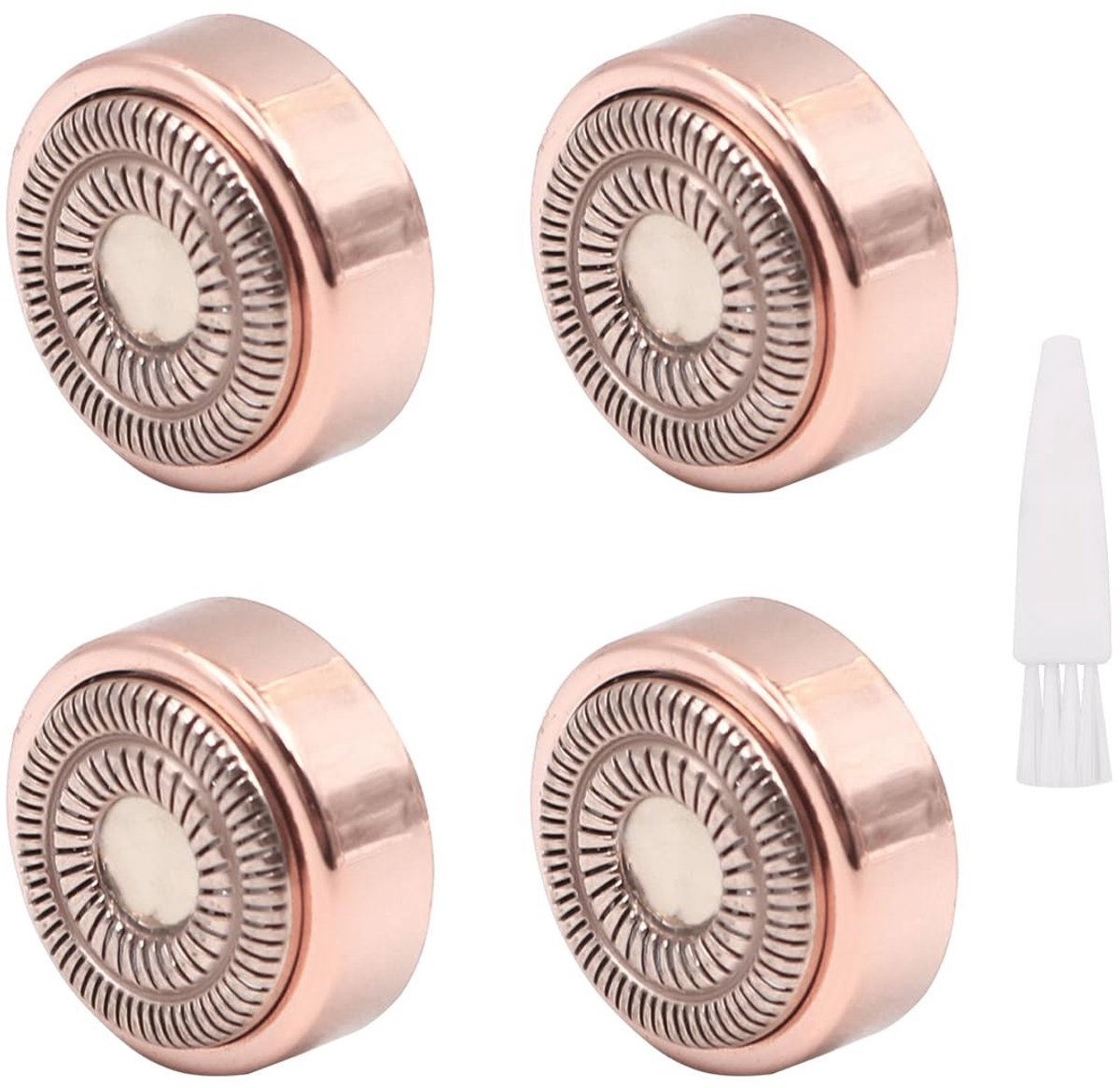 Cosensi - Dailygoods - Dailygoody - Gezichtshaarverwijderaar - Vervangende Kop - 360 Graden Scheerbeurt - Compact - Duurzaam - Geschikt voor Gezicht - 4 Stuks