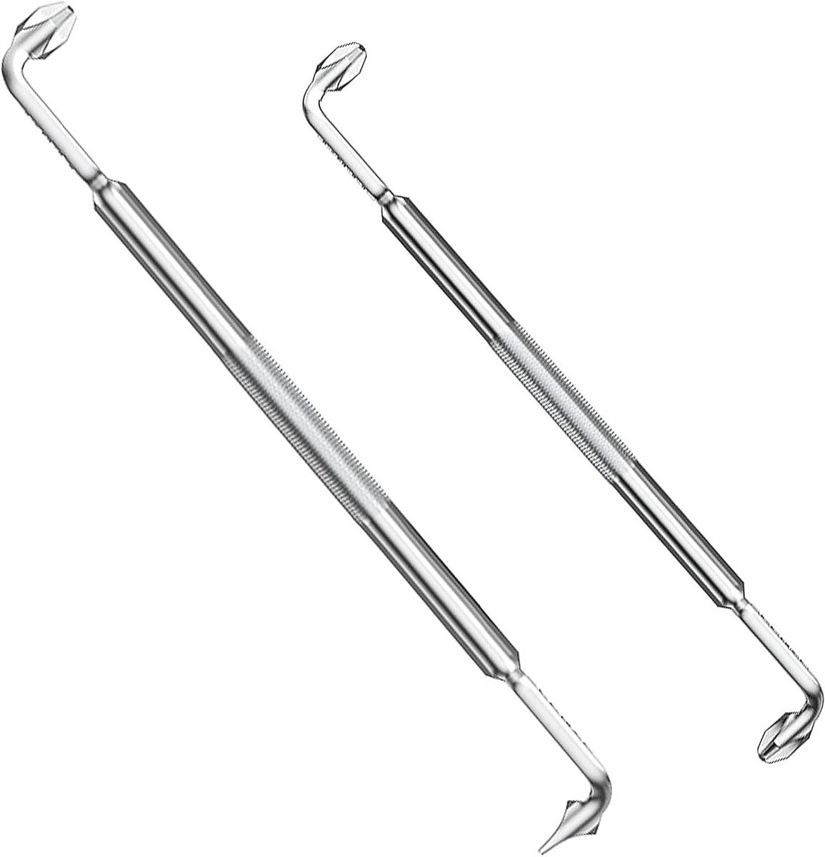 Hoekschroevendraaier 175 mm en 130 mm Phillips Schroevendraaier, Dubbelzijdig, Magnetisch, Voor Krappe Ruimtes