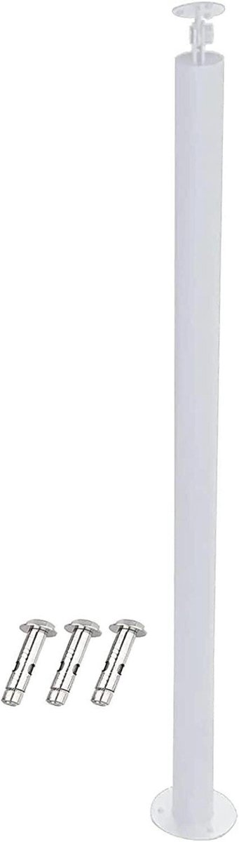 Ronde Balusters - Leuning Palen - Trappen Afwerken - Verstelbare Hoek - 105cm Hoogte - Wit