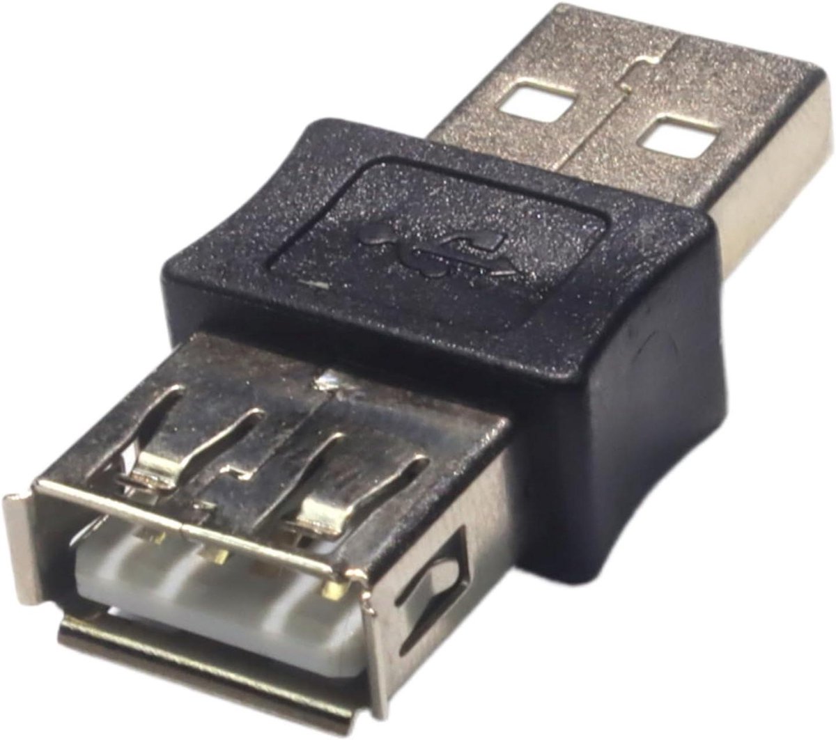 USB Adapter - Koppelstuk Omvormer - Apparaten Verbinden - Compact Stabiel Ontwerp - 6 x 3 x 2 cm - Zwart