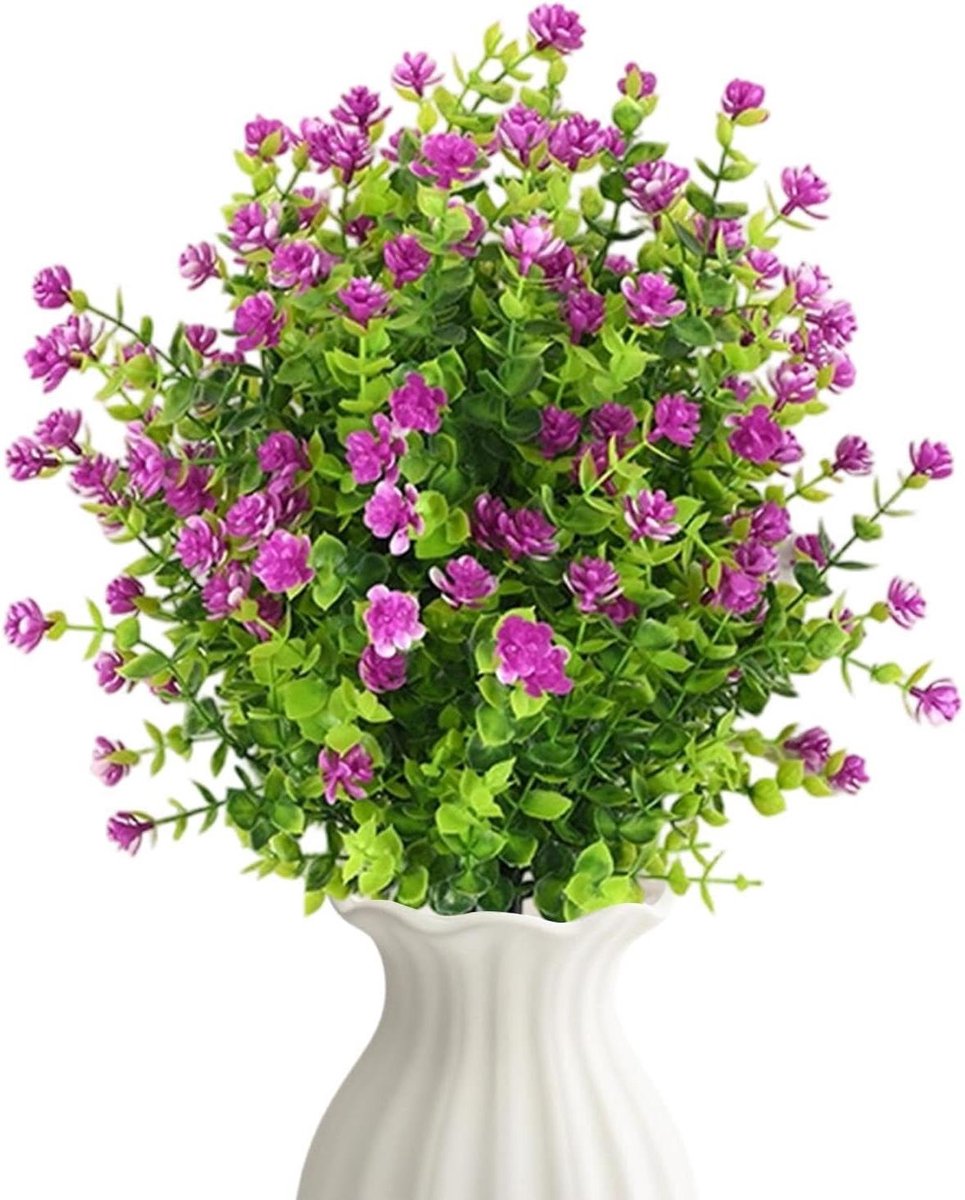 Kunstbloemen Buiten - Nep Struiken - Tuin Decoratie - UV-bestendig Kleurvast - 20 x 20 x 2