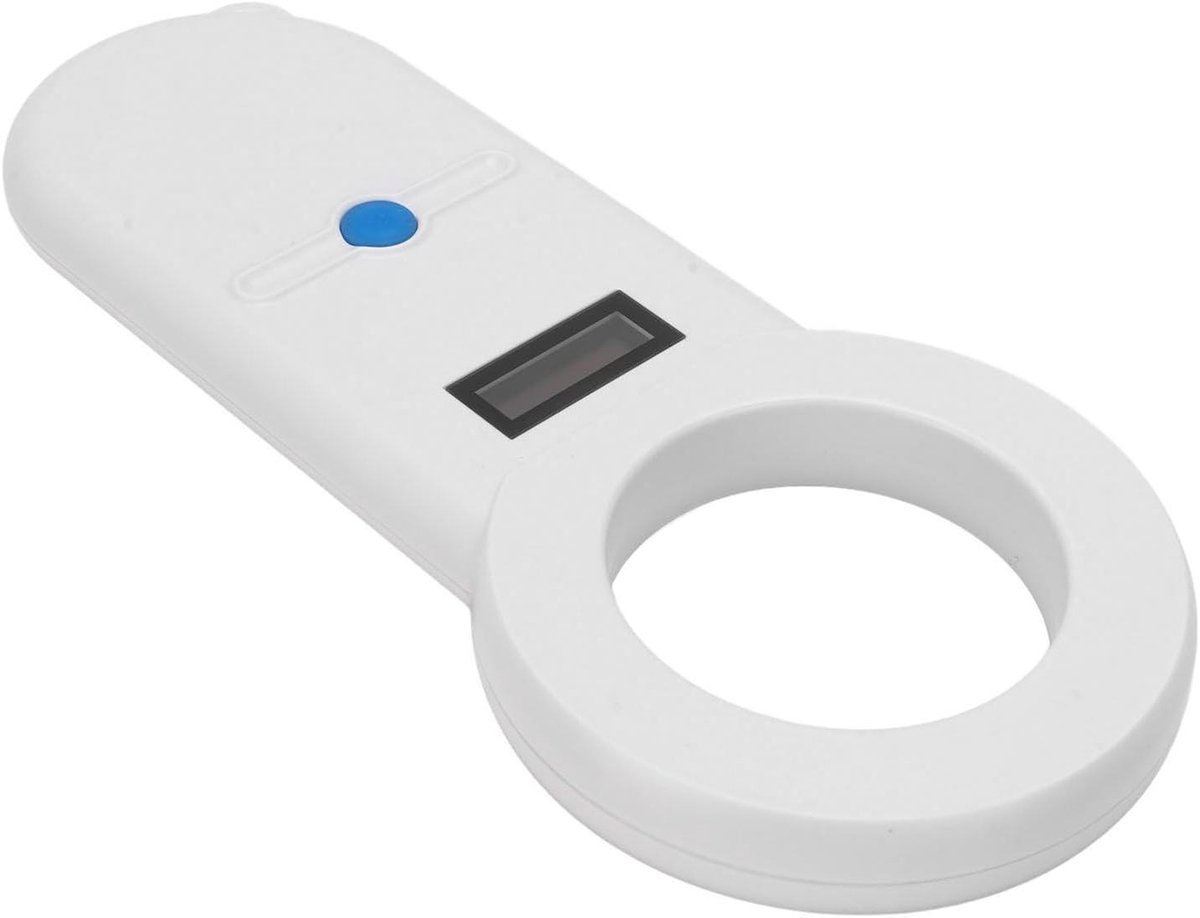 Microchip Scanner - Dier ID Lezer - Dieren Identificatie - Oplaadbaar USB - 180 x 80 mm - Wit