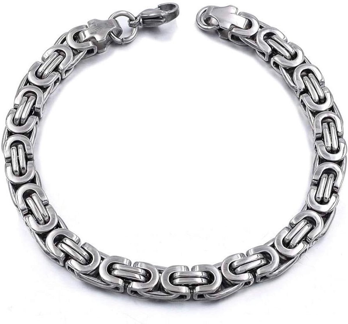 Heren Armband - Link Ketting - Dagelijkse Stijl - Roestvrij Staal - 20 cm Lengte - Goudkleurig