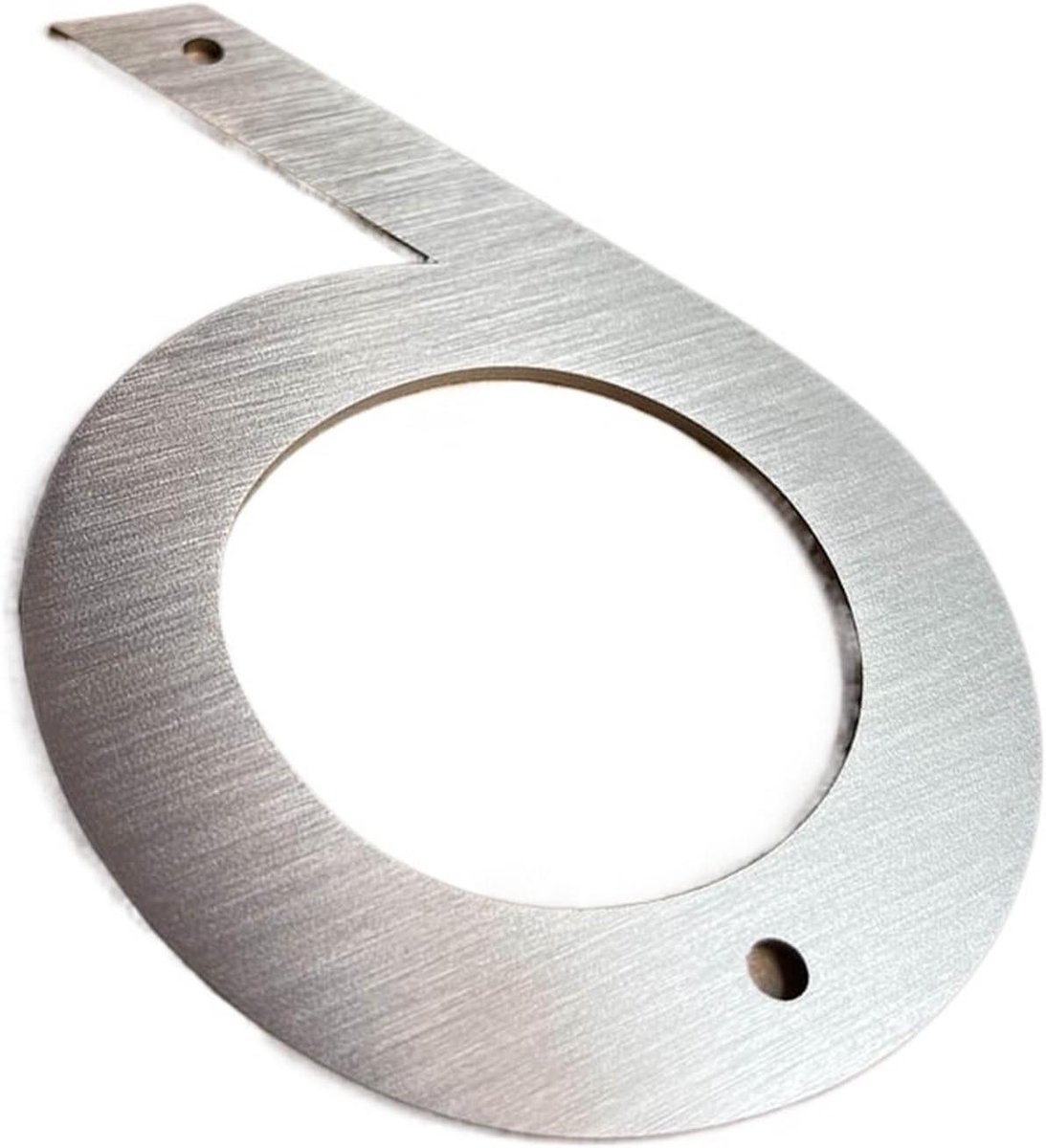 Huisnummer - Adresbord Deur - Huis Identificatie - Drijvend Metaal - 127 mm Groot - Zilverkleurig