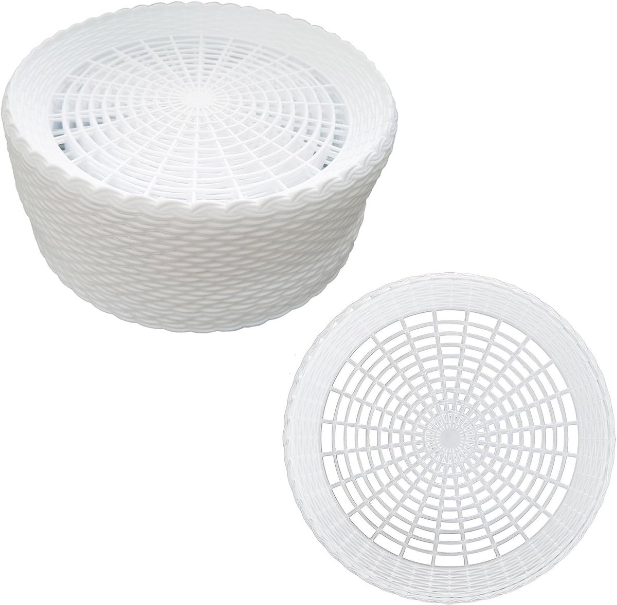 Dailygoods - 24 Stuks Robuuste Kunststof Papieren Bordhouders