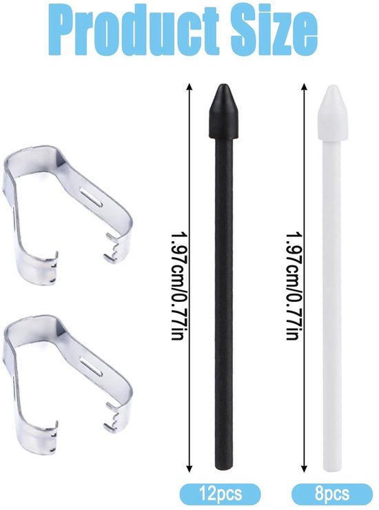 Dailygoods - Dailygoody - 20st Penpunten Vervanging voor Samsung Pen - Stylus Penpuntset - Ideaal voor Creatieve Projecten - Geschikt voor Galaxy Tab S6 Lite/S7 Fe — afbeelding 5