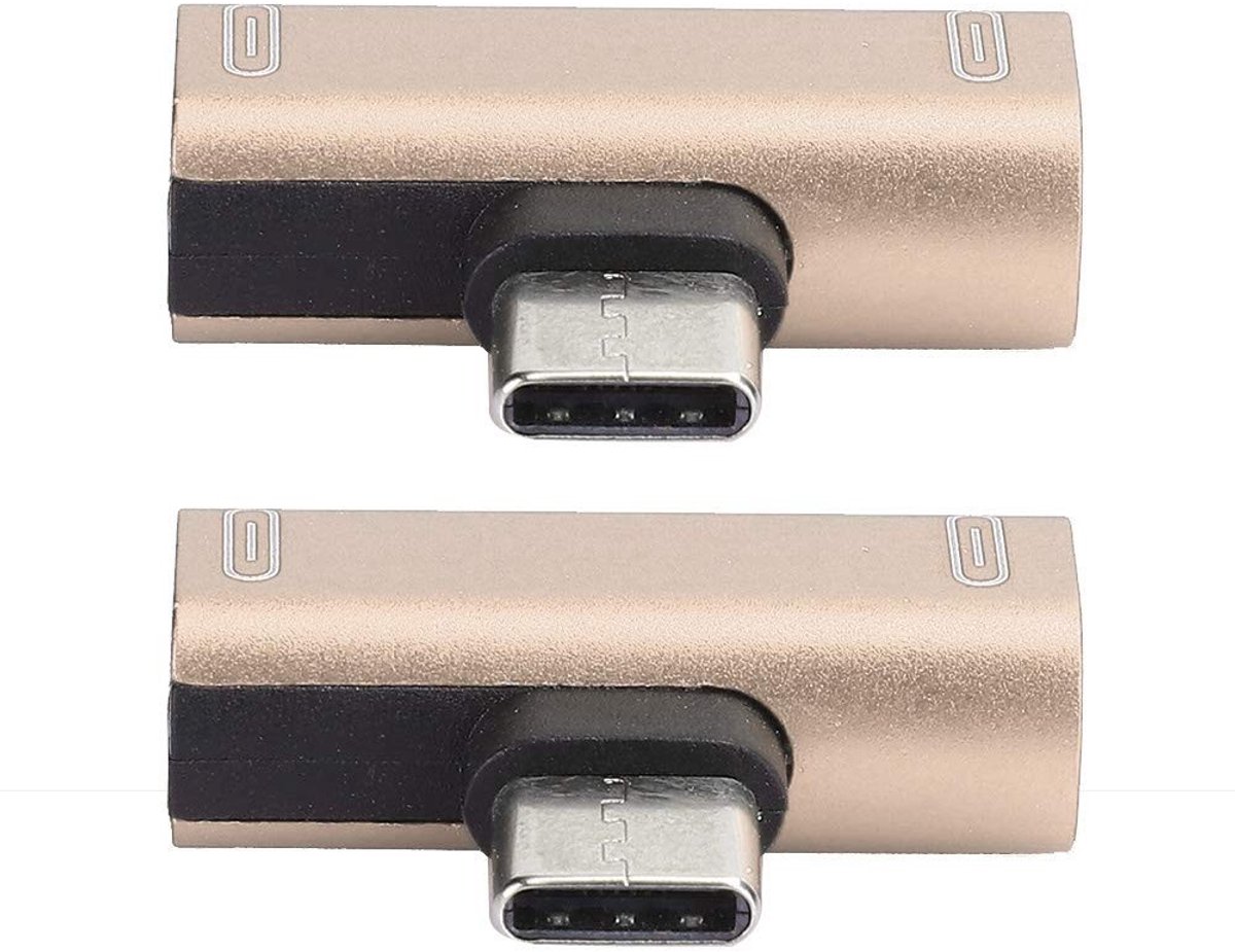 Dailygoods - USB C naar C Dual Splitter Adapter 2-in-1