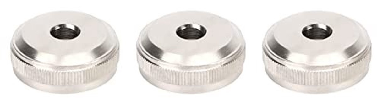 Dailygoods - Set van 3 Metalen Trompet Ventieldopjes voor Muziekinstrumenten