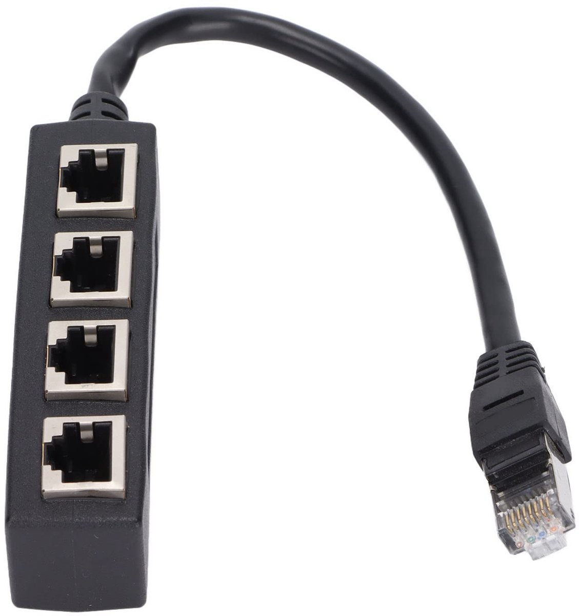 Dailygoods - Ethernet Splitter Kabel RJ45, 1 naar 4 Netwerk Verdeler