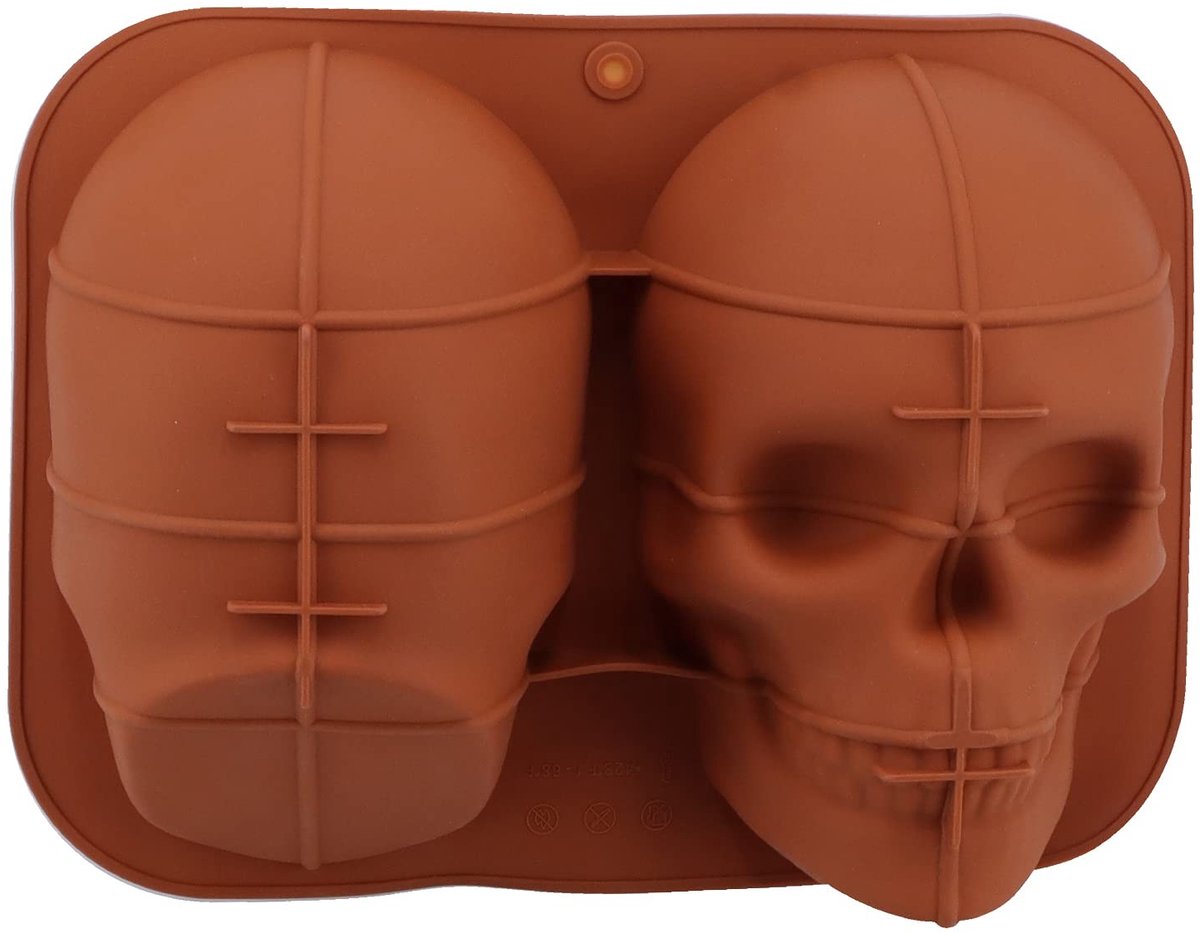 Dailygoods - Siliconen Schedel Cakevorm voor Creatieve Bakprojecten