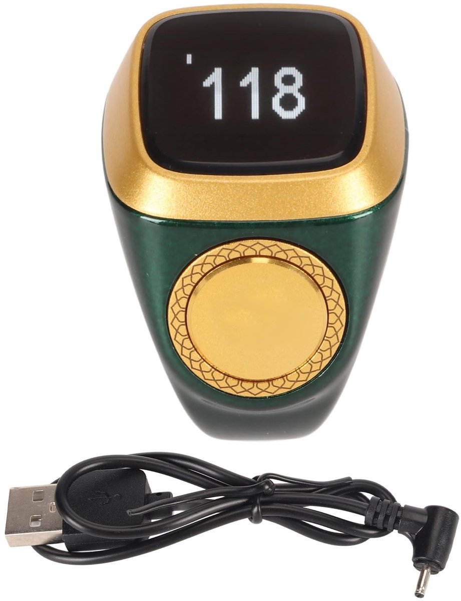 Dailygoods - Oplaadbare Tally Counter Ring met Bluetooth en Scherm