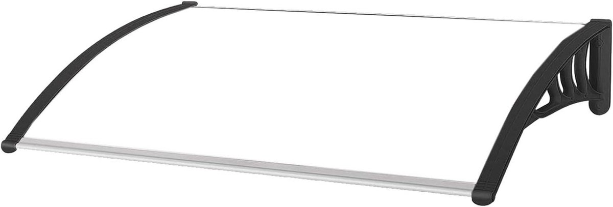 Canopies Front Door Porch Awning Outdoor Canopy Garden Rain Shelter Cover, Polycarbonate Board Aluminum Frame 60-150cm (Size : 80x80cm)